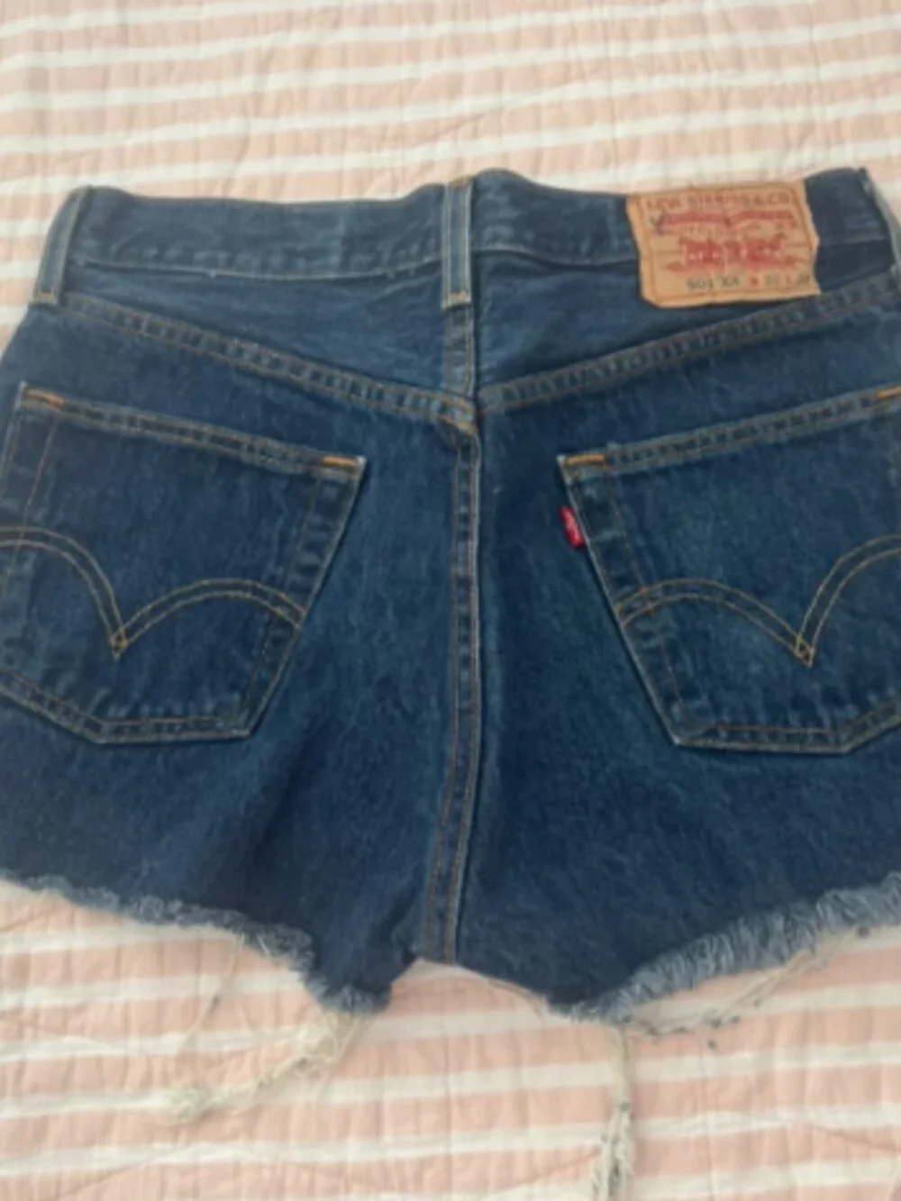 Levi’s distressed shorts